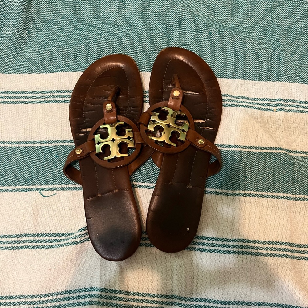Tory Burch miller sandals brown